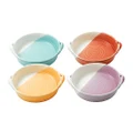 Royal Doulton 1815TW26724 Bright Mixed Patterns 7.2" Serving Dish Set, Multi-Colored