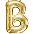 Anagram SuperShape Letter B L34 Foil Balloon, 86 cm Length, Gold
