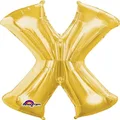 Anagram SuperShape Letter X L34 Foil Balloon, 86 cm Length, Gold