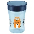 NUK Magic Cup Sippy Cup | 8+ Months | 230 ml | 360° Anti-Spill Rim to Drink from Any Direction | Leak-Proof | BPA-Free & Washable | Blue, Pink OR Clear (Not Selectable)