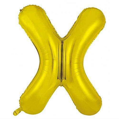 213963 Foil Balloon 34" Decrotex Gold Letter x