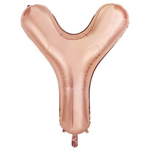 213994 Foil Balloon 34" Decrotex Rose Gold Letter Y