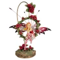 Design Toscano QS232882 Radiant Rose Dangling Fairy Sculpture with Stand, Full Color