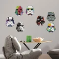 RoomMates Star Wars Artistic Storm Trooper Heads Peel and Stick Wall Decals by RoomMates, RMK3591SCS