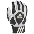 adidas Scorch Destroy 2 Lineman Gloves Full Finger, White/Black, XX-Large