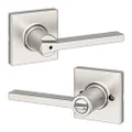 Kwikset Casey Privacy Door Lever for Bedroom/Bathroom Door in Satin Nickel