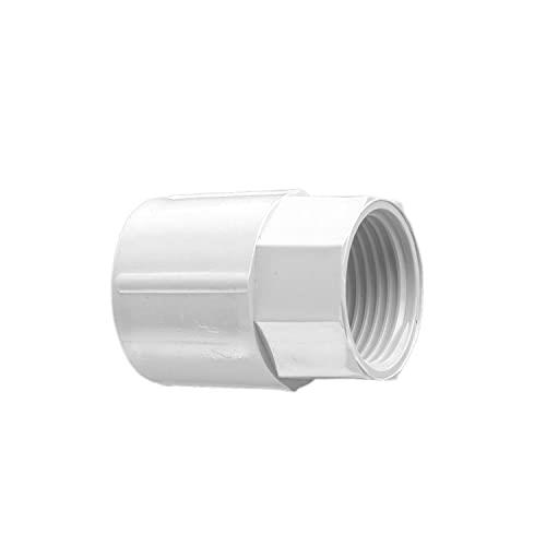 Clipsal PVC Solid Fittings Plain to Screwed Coupling, 20 mm Diameter, Grey