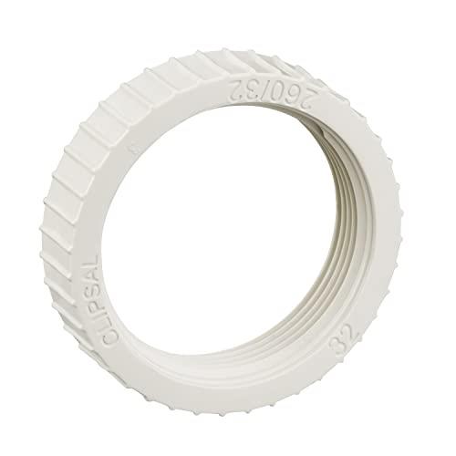 Clipsal PVC Conduit Fitting Screwed Lock Ring, 32 mm Diameter, Grey