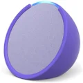 Echo Pop | Full sound compact Wi-Fi and Bluetooth smart speaker with Alexa | Lavender Bloom and a Made For Amazon Sleeve for Echo Pop (2023 release), Purple