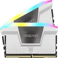 CORSAIR VENGEANCE RGB DDR5 RAM 32GB (2x16GB) 5600MHz CL40 Intel XMP iCUE Compatible Computer Memory - White (CMH32GX5M2B5600C40W)