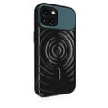 STM Reawaken Ripple MagSafe® Case for iPhone 15 Plus - Designed to Calm Your Mind- Tactile Feedback - Impact Absorbing TPU for Enhanced Drop Protection - Quick Response Buttons - Black Atlantic