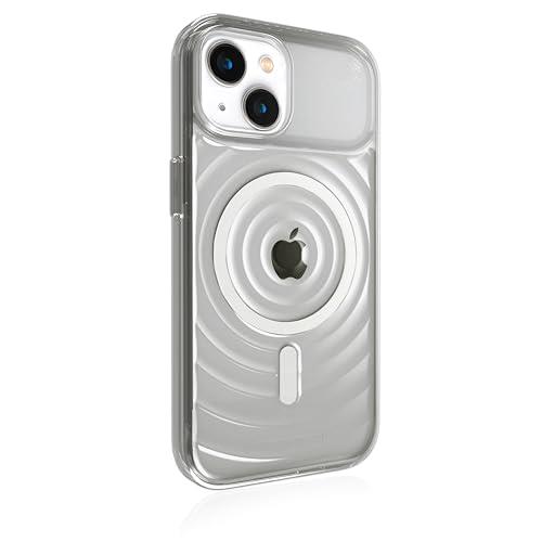 STM Reawaken Ripple MagSafe® Case for iPhone 15 - Designed to Calm Your Mind- High-Clarity Polycarbonate- Impact Absorbing TPU for Enhanced Drop Protection - Clear