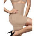 Bali Women's Shapewear Cool Comfort Hi-Waist Thigh Slimmer, Nude, XX-Large