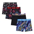 Marvel Boys' Avengers Boxer Briefs with Assorted Hero Prints Including Iron Man, Hulk, Thor & More in Size 4, 6, 8, 10, 12, 4-Pack Athletic Boxer Brief - Avengers Classic, 10