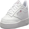 Reebok Women's Club C 85 Sneaker, White/Light Grey, 9 US