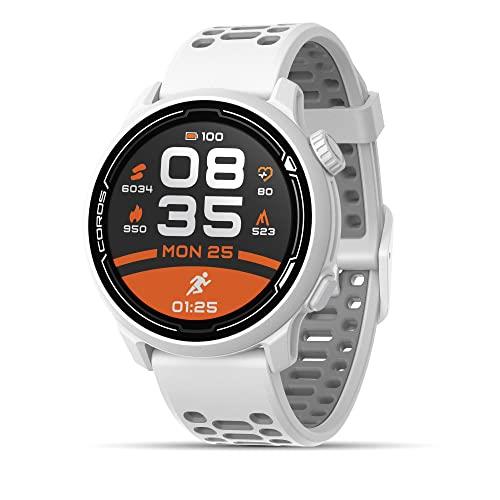 Coros Pace 2 Premium GPS Sport Watch with Silicone Band (White)