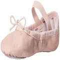 Bloch Girl's Dance Bunnyhop Full Sole Leather Ballet Slipper/Shoe, Pink, 8.5 Narrow Little Kid