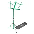 On Stage SM7122BB Folding Music Stand with Carrying Bag Green