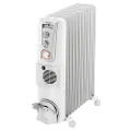 De'Longhi, Portable Oil Column Heater, 2400W with Timer, Addional Fan to Boost Heat, Castors and Cool-Touch Handle, 24 H, DL2401TF, White