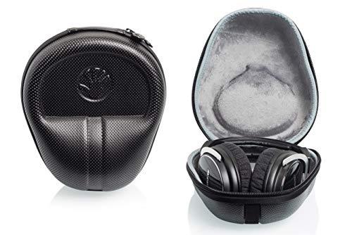 SLAPPA SL-HP-07 Full-Sized HardBody PRO Headphone Case Ultimate Protection for Audio Technica, Beats, Sony + Many More Black - Dimple