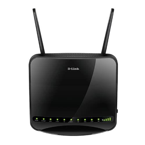 D-Link Australia 4G LTE Wi-Fi AC1200 Router (DWR-956-AU), SIM Slot Unlocked, VoIP, Gigabit Ethernet Ports, Failover Mode, External Detachable Antennas, B28 Support, Black