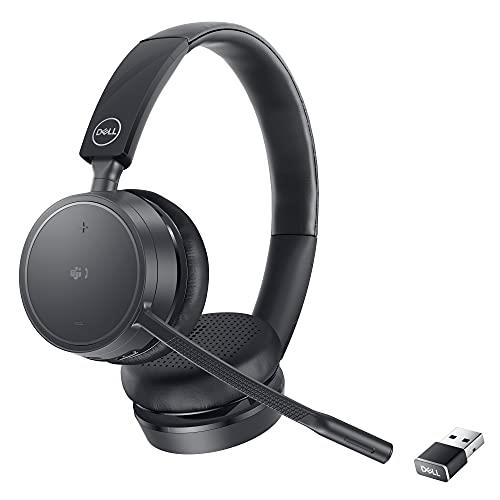 Dell Pro Wireless PC Headset with Microphone for Desktops and Laptops, Teams Certified Headset, Convenient Call Controls, Bluetooth Noise Cancelling Headphones - WL5022 - Black