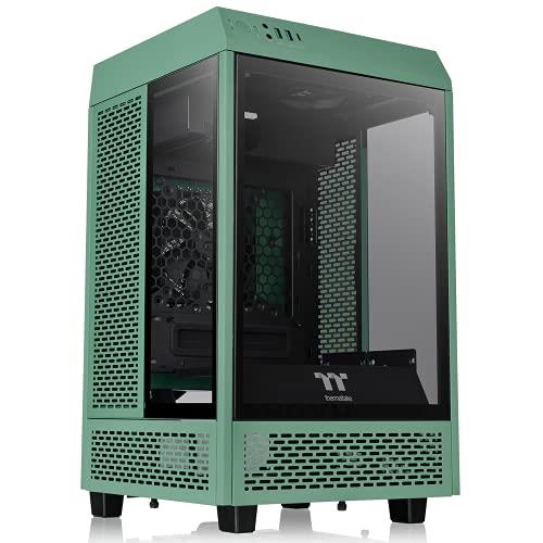 Thermaltake Tower 100 Racing Green Edition Tempered Glass Mini Tower Computer Chassis Supports Mini-ITX CA-1R3-00SCWN-00