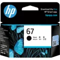 HP 67 Genuine Original Black Ink Printer Cartridge works with HP DeskJet 1200, 2300, 2700, 4100 Series, Hp DeskJet Plus 4100 series, HP Envy 6000 Series and HP Envy Pro 6400 Series - (3YM56AA)