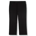 Calvin Klein Boys' Flat-Front Bi-Stretch Dress Pant, Straight Leg Fit, Belt Loops & Front Pockets, Black, 12