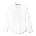 French Toast Boys' Long Sleeve Oxford Shirt (Standard & Husky), White, 4T