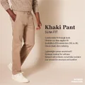 Amazon Essentials Men's Slim-Fit Casual Stretch Khaki Pant, Nutmeg, 30W x 29L