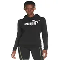 PUMA Women's Essential Logo Hoodie TR, Black, XL