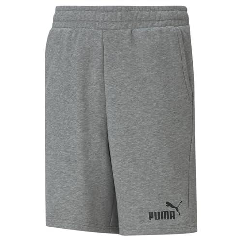 PUMA Boy's Essential Sweat Shorts, Medium Gray Heather, M
