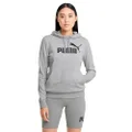 PUMA Womens Classic Sweatshirt, Light Gray Heather, Small US