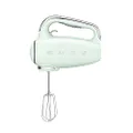 Smeg HMF01PGUK Hand Mixer with Turbo Function, 3 Attachments, LED Display, Retro 50's Style, 250W, Pastel Green