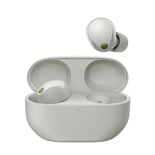 Sony WF-1000XM5 Wireless Noise Cancelling Earbuds, Bluetooth, In-Ear Headphones with Microphone, Up to 24 hours battery life Quick Charge, IPX4 rating, Works iOS & Android - Silver, (WF1000XM5S.CE7)
