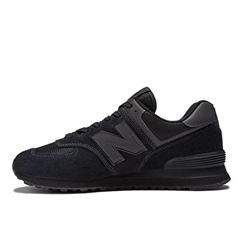 New Balance Men's 574v2 Sneaker, 9 UK, Triple Black Eve Dark, 7 US