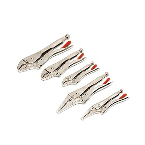 Crescent 5 Piece Curved and Long Nose Locking Plier Set - CLP5SETN-08