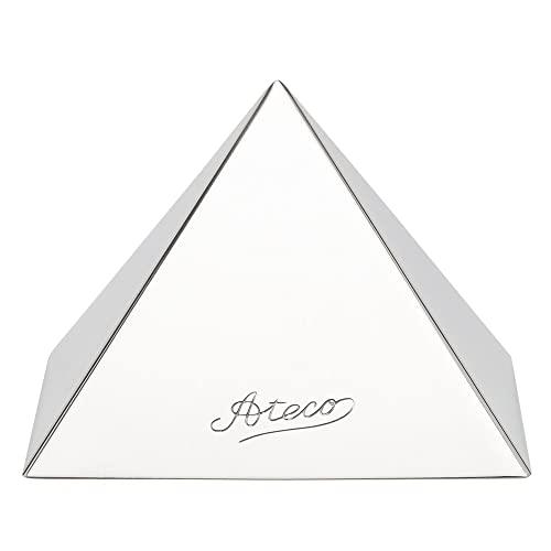 Ateco High Pyramid Stainless Steel Dessert Mould, 3.5 Inch Base x 3 Inch Height