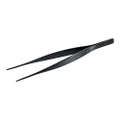 Mercer Culinary M35245BK Fine Tip Straight Precision Plus Chef Plating Tong, 6-1/8 inch, Black