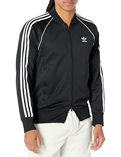 adidas Originals Men's Adicolor Classics Superstar Track Jacket, Black/White, Large
