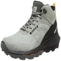 Salomon Men's OUTPULSE Mid Gore-Tex Hiking Boots for Men, Wrought Iron/Black/Vibrant Orange, 12 US