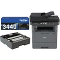 Brother MFC-L5755DW Mono Laser Multi-Function Business Bundle, Wireless/Network Printer, Scanner, Copier with Fax Machine, Includes Additional Paper Tray & High Capacity Toner (Up to 11,000 Pages)
