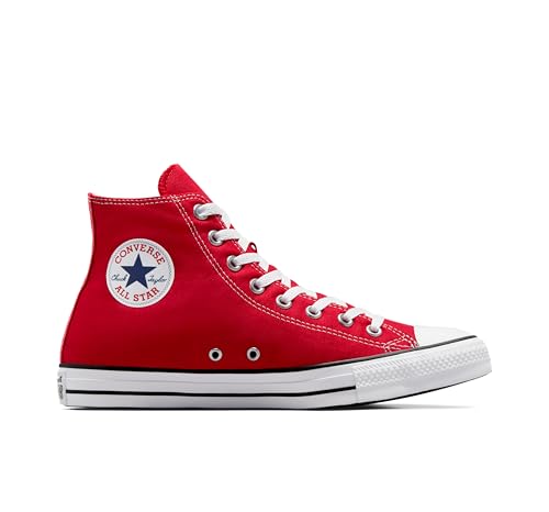 CONVERSE ALL STAR Chuck Taylor High-Top All Star Classic Sneakers, Unisex, Red, 11 US