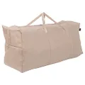 MODERN LEISURE 2933 Chalet Patio Cushion Storage Bag, Outdoor Cover (45.5 L x 13.75 D x 20 H inches) Water-Resistant, x Large, Beige