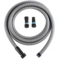 Cen-Tec Systems 94192 Quick Click 16 Ft. Hose for Home and Shop Vacuums with Multi-Brand Power Tool Adapter for Dust Collection, Silver, Feet