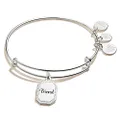 Alex and Ani Because I Love You Expandable Wire Bangle Bracelet for Women, Meaningful Charms, 2 to 3.5 in, 1 Count (Pack of 1), Sterling Silver, no Gemstone