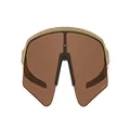 Oakley Men's Oo9465 Sutro Lite Sweep Rectangular Sunglasses, Terrain Tan/Prizm Tungsten, 39 mm