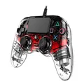 Nacon Compact Controller Wired Para PS4 Iluminado Rojo