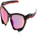 Oakley Men's OO9019A Plazma Asian Fit Rectangular Sunglasses, Black Ink/Prizm Road, 59mm